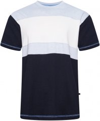 Kam Jeans 5780 Cut And Sew Panel T-Shirt Navy