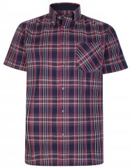 Kam Jeans 6221 Casual Short Sleeve Shirt Plum