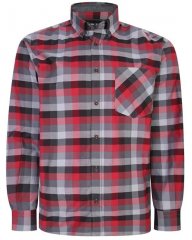 Kam Jeans 6222 Grazed Check Pattern Shirt Wine