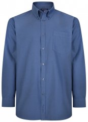 Kam Oxford Marškiniai Ilgomis Rankovėmis Tamsiai Mėlyni