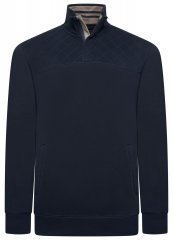 Kam Jeans 7092 Džemperis su trumpu užtrauktuku Tamsiai mėlyna