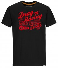 Motley Denim Lincoln T-Shirt Red on Black