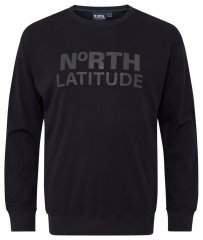 North Latitude 53123 Džemperis su logotipu Juoda