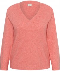 Kaffe Curve Jilanda V-Neck Pullover Red
