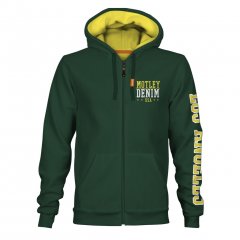 Motley Denim Pisa Hoodie Racing Green