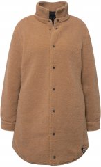 Ulla Popken Reversible Teddy Fleece Quilted Jacket Black