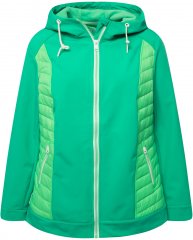 Ulla Popken Hyprar Quilt Mix Jacket Green Spring