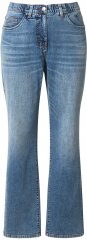 Ulla Popken Bow Embroidery Stretch Fit Jeans Blue Denim