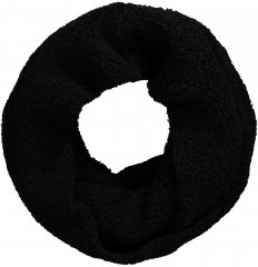 Ulla Popken Teddy Fleece Infinity Scarf Black