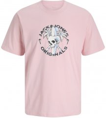 Jack & Jones Skull Coast Crew Neck T-Shirt Tickled Pink