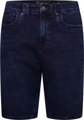 Kam Jeans Pepe Knitted Denim Shorts Mid Wash Blue