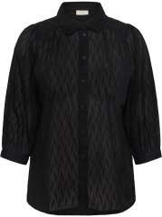 Kaffe Curve Gabby Marškiniai su trumpintomis rankovėmis Juoda