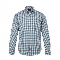JP1880 Shirt Checked Traditional Long Sleeve Jade 