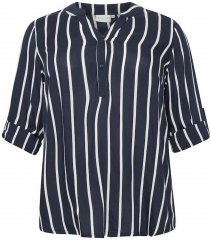 Kaffe Curve Sida Palaidinė Midnight/Kreida Dryžuota