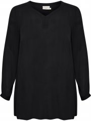 Kaffe Curve Ami Ilgomis rankovėmis Tunika Gili juoda