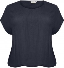 Kaffe Curve Ami Stanley Trumpomis rankovėmis Vidurnakčio jūrinė mėlyna