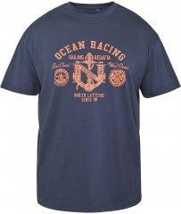 North Latitude 61121 Marškinėliai Su Spauda Jūrinė Mėlyna