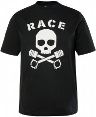 JP1880 T-Shirt Short Sleeve Skull Race Black