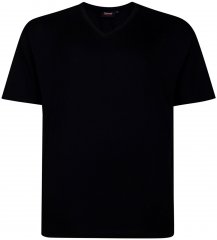 Espionage T016 Plain V-Neck T-Shirt Black
