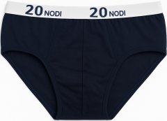 20 Nodi Stretch Cotton Briefs with Medium Side Cut Blue