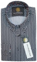 Kam Jeans 002 Long Sleeve Premium Shirt Navy