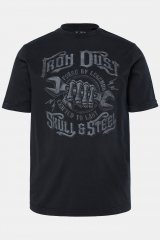 JP1880 T-Shirt Short Sleeve Chest Print Black