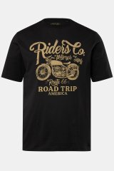 JP1880 T-Shirt Motorcycle Print Black