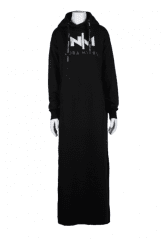 Nora Mikken MARI Maxi Hoodie Dress Black