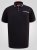 D555 Potts Jersey Polo With Jacquard Collar & Cuffs Juoda - Polo marškinėliai - Polo marškinėliai - 2XL-8XL