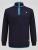 D555 Conway 2 1/4 Zip Neck Fleece Sweatshirt With Bear Logo Tamsiai mėlyna - Megztiniai ir džemperiai - Megztiniai ir Džemperiai - 2XL-14XL