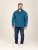 D555 Conway 1 1/4 Zip Neck Fleece Sweatshirt With Bear Logo Teal - Megztiniai ir džemperiai - Megztiniai ir Džemperiai - 2XL-14XL