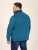 D555 Conway 1 1/4 Zip Neck Fleece Sweatshirt With Bear Logo Teal - Megztiniai ir džemperiai - Megztiniai ir Džemperiai - 2XL-14XL