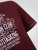 D555 Baldwin Grumpy Old Man Club Print Crew Neck T-shirt Burgundy/ Black Twist - Marškinėliai - Marškinėliai - 2XL-14XL