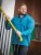 D555 Conway 1 1/4 Zip Neck Fleece Sweatshirt With Bear Logo Teal - Megztiniai ir džemperiai - Megztiniai ir Džemperiai - 2XL-14XL