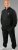 20 Nodi Mistral Tracksuit in Combed Fleece Cotton Black - Treningai - "Didelių dydžių sportiniai kostiumai vyrams "