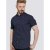 D555 Barrington Short Sleeve Shirt Navy - Marškiniai - Marškiniai - 2XL-8XL