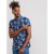 D555 Reuben Hawaii Shirt Navy - Marškiniai - Marškiniai - 2XL-8XL