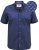 D555 Telford S/S Micro Ao Print Shirt Navy - Marškiniai - Marškiniai - 2XL-8XL