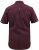 D555 Hillcrest S/S Micro Ao Print Shirt Burgundy - Marškiniai - Marškiniai - 2XL-8XL