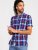 D555 Portland Check Button Down Collar S/S Shirt - Marškiniai - Marškiniai - 2XL-8XL
