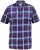 D555 Portland Check Button Down Collar S/S Shirt - Marškiniai - Marškiniai - 2XL-8XL