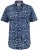 D555 Padbury Floral Ao Printed S/S Shirt Navy - Marškiniai - Marškiniai - 2XL-8XL