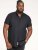 D555 James Short Sleeve Oxford Shirt Black - Marškiniai - Marškiniai - 2XL-8XL