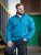 D555 Conway 1 1/4 Zip Neck Fleece Sweatshirt With Bear Logo Teal - Megztiniai ir džemperiai - Megztiniai ir Džemperiai - 2XL-14XL