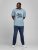 Jack & Jones JJMOON T-shirt Faded Denim - Marškinėliai - Marškinėliai - 2XL-14XL