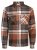 Jack & Jones Darren Flannel Overshirt ruda - Marškiniai - Marškiniai - 2XL-8XL