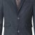 D555 Terry Checked Overcoat Charcoal - Didelės vyriškos striukės - Didelės vyriškos striukės
