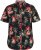 D555 LENNOX Hawaiian AO Print Shirt Black - Marškiniai - Marškiniai - 2XL-8XL