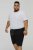 D555 STEFAN1 Elasticated Waist Loop Back Shorts Black - Laisvalaikio Kelnės ir Šortai - Laisvalaikio Kelnės ir Šortai - 2XL-12XL