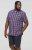 D555 ROYSTON S/S Shirt Navy - Marškiniai - Marškiniai - 2XL-8XL